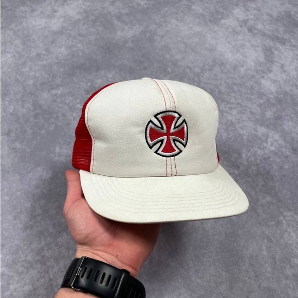 independent Other - Independent White and Red Trucker Hat
